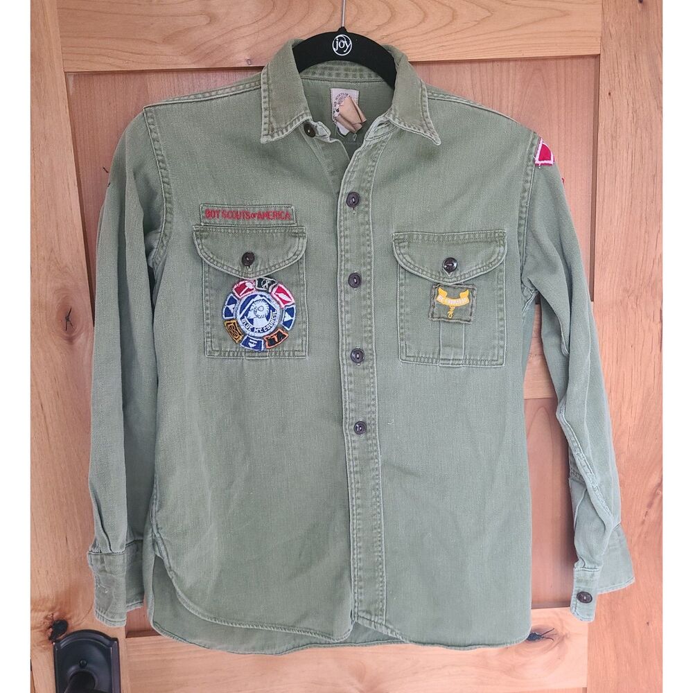 Vintage 60s Boy Scouts America Uniform‎ Patches Sanforized Washington Kennewick